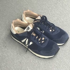 Men’s New Balance 515 tennis shoes , navy blue, taupe.  Size 11.5,  gently worn.
